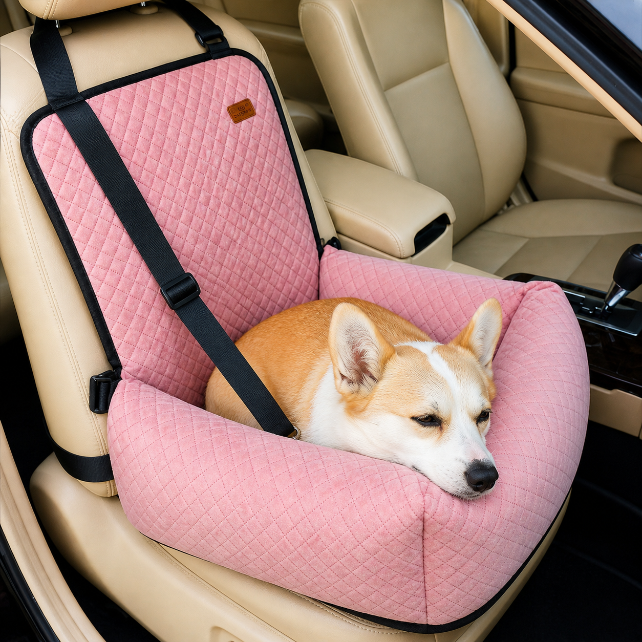 Siège auto pour chien – Confort & sécurité premium